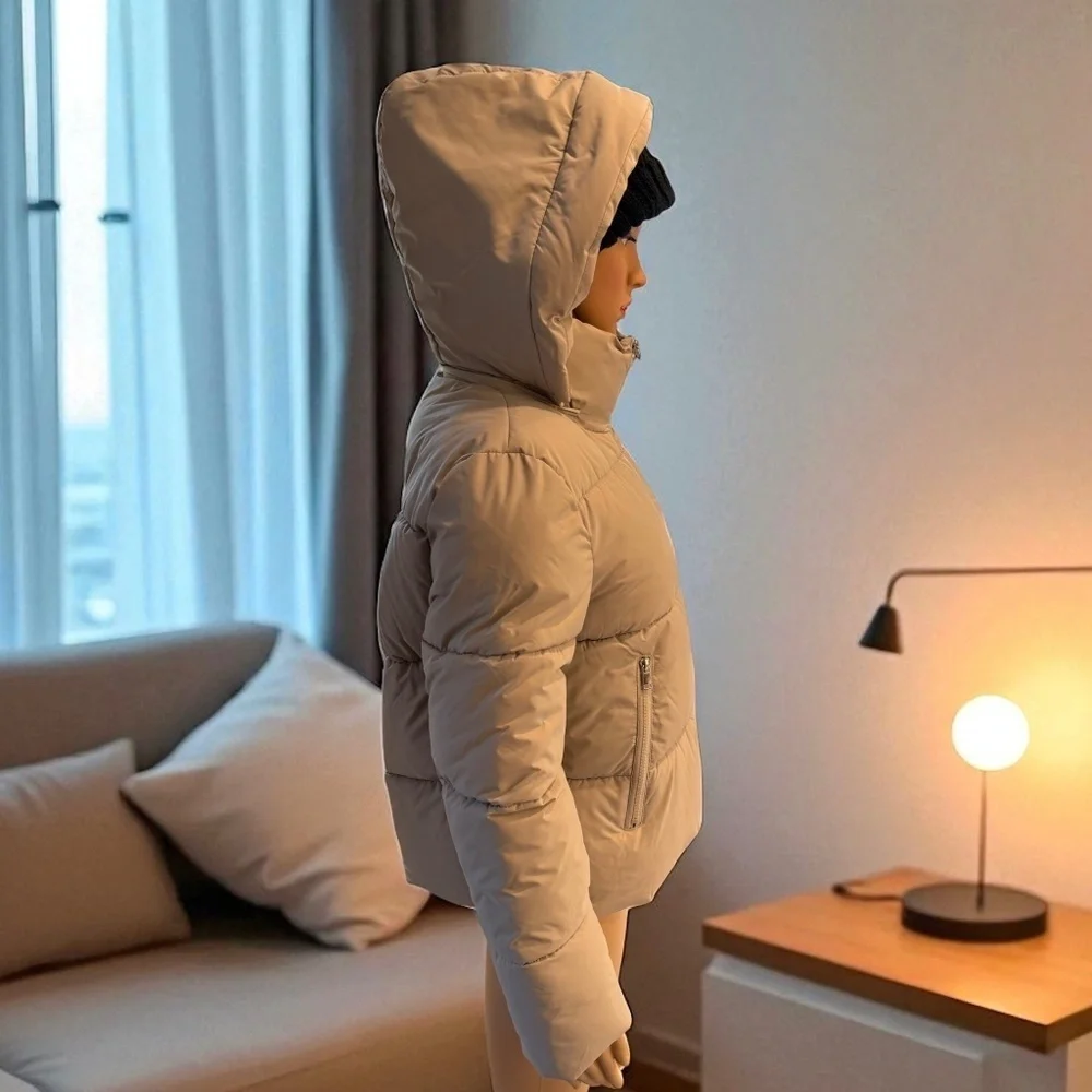 Puffit Detachable Hooded Puffer Jacket. NWT